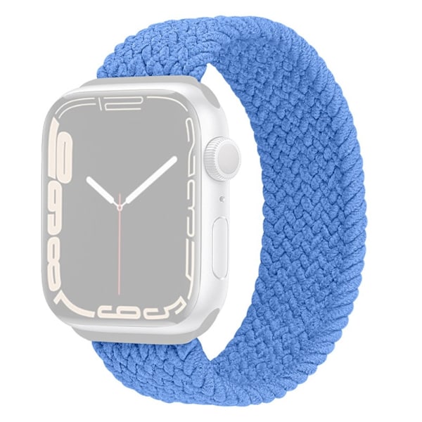 Apple Watch Series 8 (41 mm) klockarmband i elastisk nylon - Baby Blå Storlek: S Blå