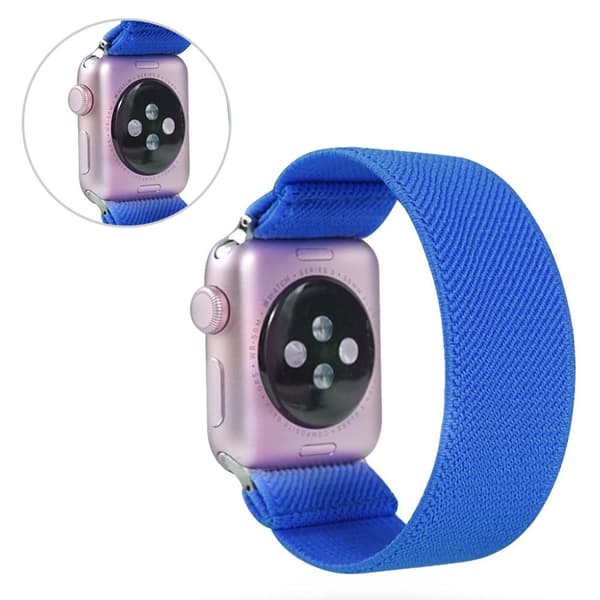 Apple Watch Series 6 / 5 44mm enkel nylon-urrem - Mørkeblå Blue