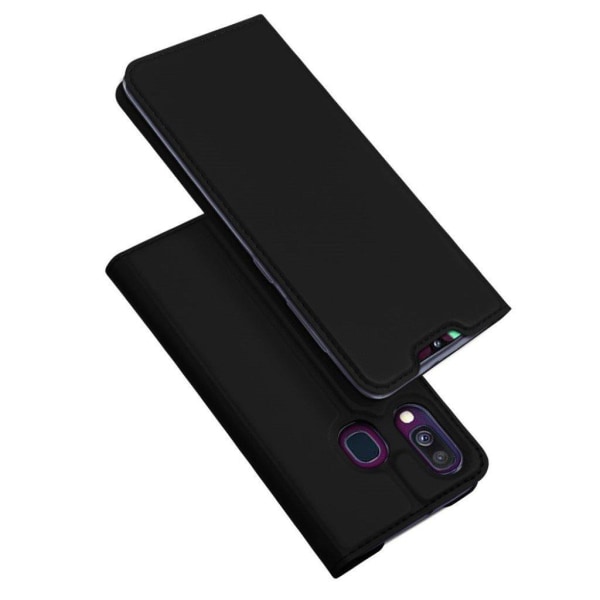 DUX DUCIS Samsung Galaxy A40 läderfodral - Svart Svart