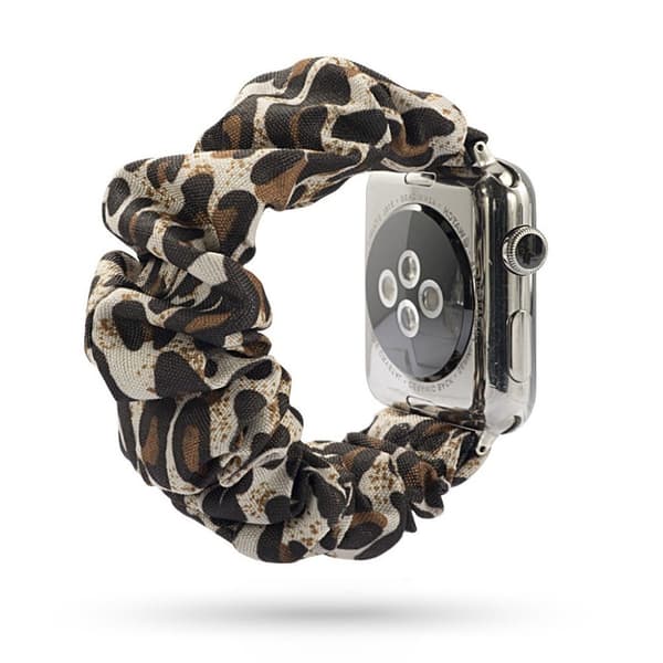 Apple Watch Series 5 44mm kangaskuvioinen kellonauha - Viileä Leopardikuvio Multicolor