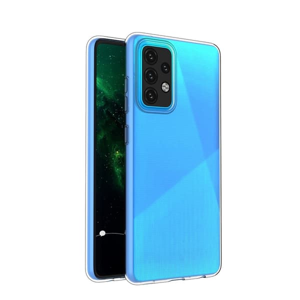 Erittäin ohut läpinäkyvä kotelo Samsung Galaxy A32 5G:lle Transparent