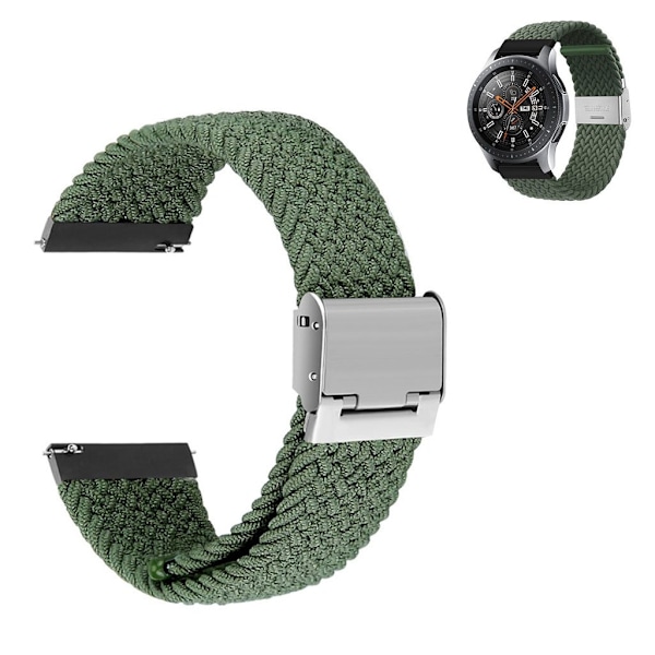22 mm universel elastisk nylon-urrem - Grøn Green