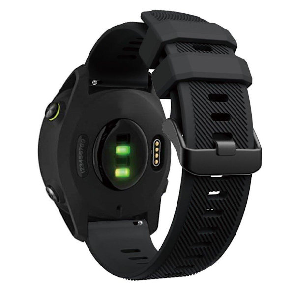 Garmin Forerunner 745 silicone watch band - Black Svart