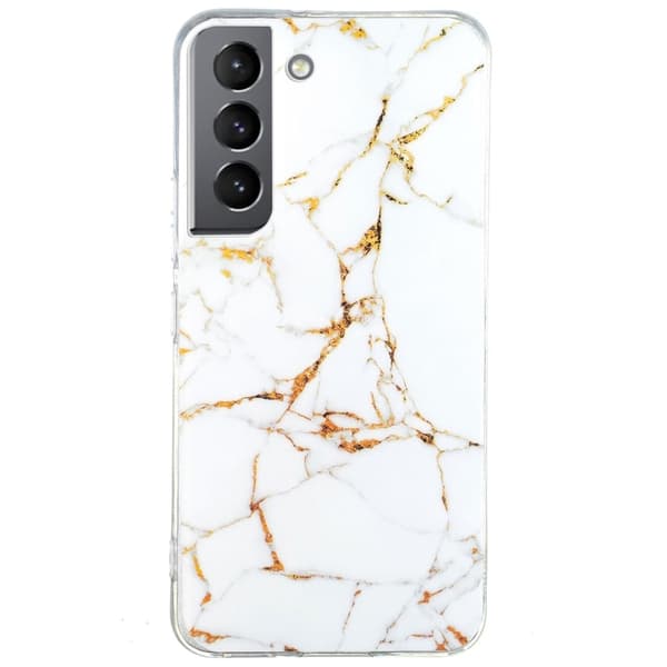 Marble Samsung Galaxy S22 Suojakotelo - Valkoinen White