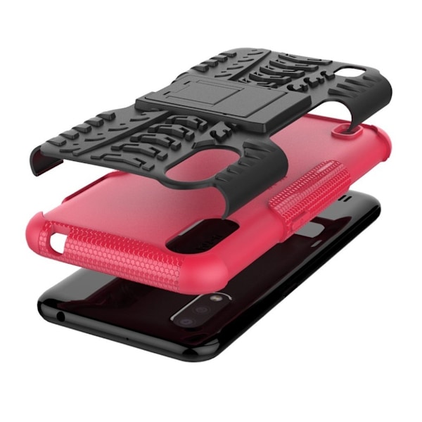 Offroad kuoret - Samsung Galaxy A01 - Ruusu Pink