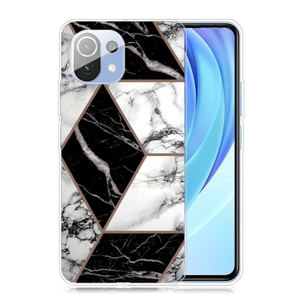 Marble Xiaomi Mi 11 Lite 5g / 11 Lite Etui - Grå / Sort / Hvid Multicolor