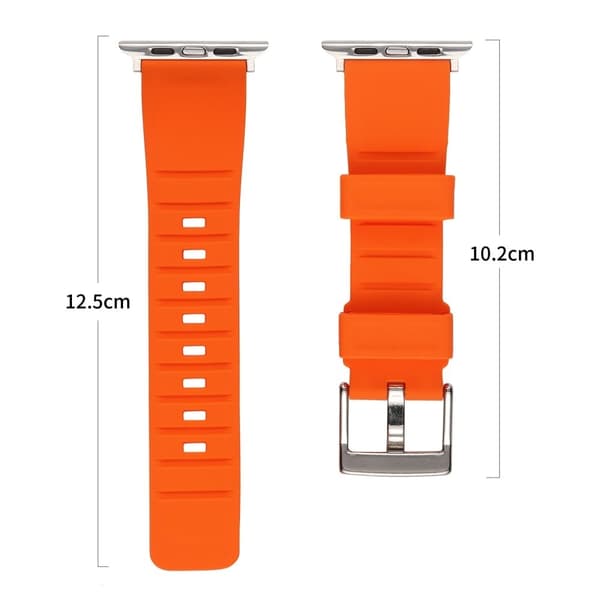 Apple Watch Series 8 (41mm) raidallinen silikoniranneke - Punainen Red