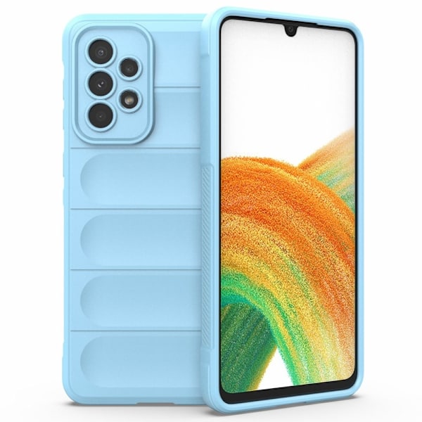 Blødt grebsformet cover til Samsung Galaxy A73 - Blå Blue
