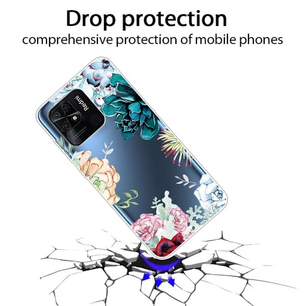 Deco Xiaomi Redmi 10C Etui - Succulent Multicolor