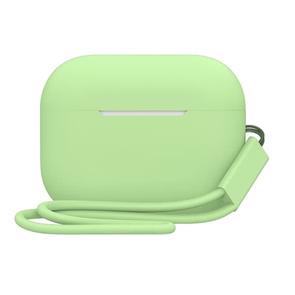 2,0 mm AirPods Pro 2 silikonfodral med rem - Matcha Grön Grön