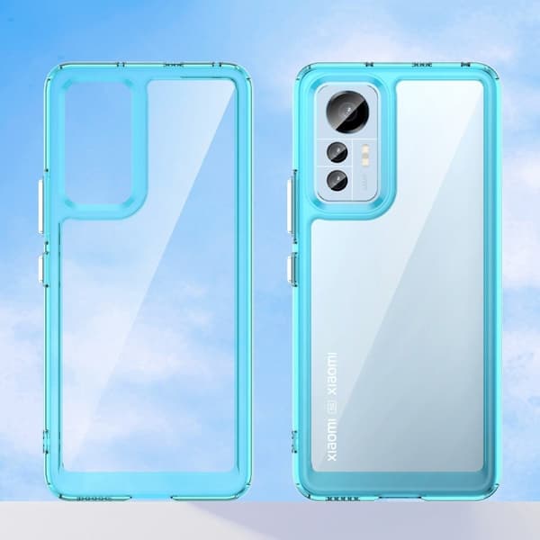 Xiaomi 12 Lite smart telefonskal i akryl - Transparent Blå Blå