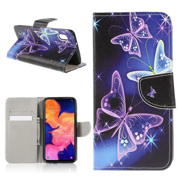 Wonderland Samsung Galaxy A10 flip etui - Beautiful Butterfly Multicolor