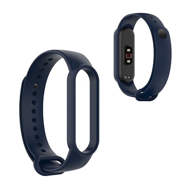 Xiaomi Mi Smart Band 6 / 5 blank silikone-urrem - Mørkeblå Blue