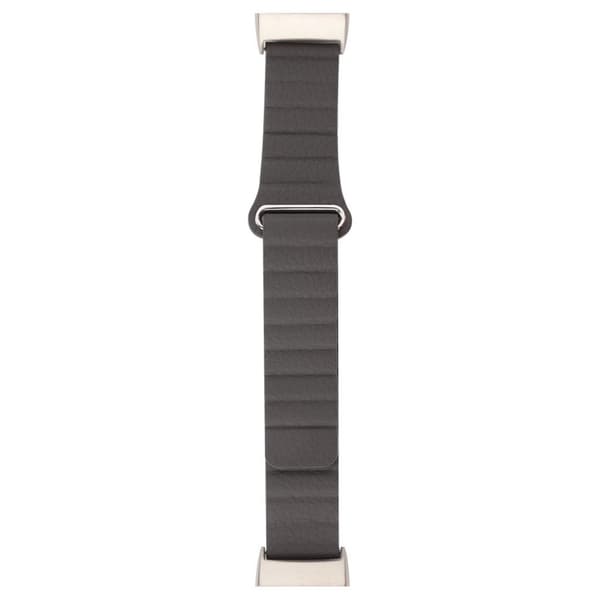 Fitbit Charge 3 aito nahkakellon ranneke - Harmaa Silver grey