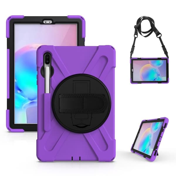 Samsung Galaxy Tab S6 X-Formet holdbart etui - Lilla Purple