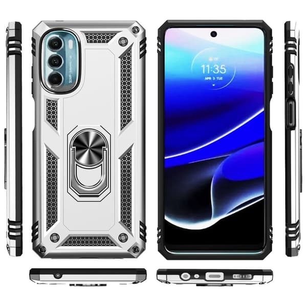 Bofink Combat Motorola Moto G (2022) skal - Silver/Grå Silvergrå
