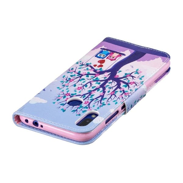 Wonderland Xiaomi redmi Note 7 / Note 7 Pro / Note 7S flip case - Tree og Owls Multicolor