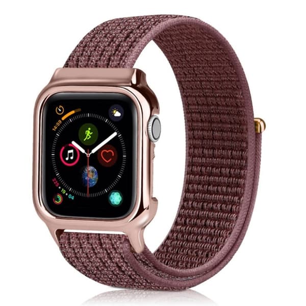 Apple Watch serie 4 44mm slidstærk nylonurrem - Pink