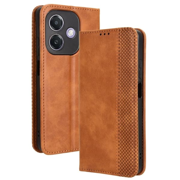 Bofink Vintage läder Oppo A3 fodral - Brun Brun