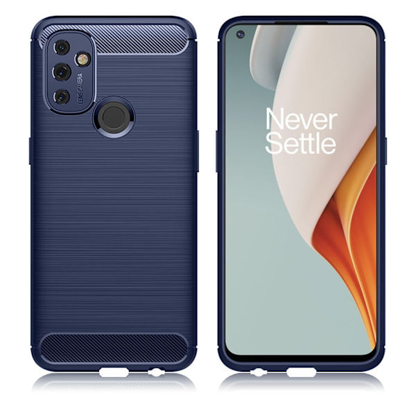 Carbon Flex etui - OnePlus Nord N100 - blå Blue