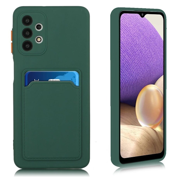 Samsung Galaxy A32 5G skal med korthållare - Grön Grön