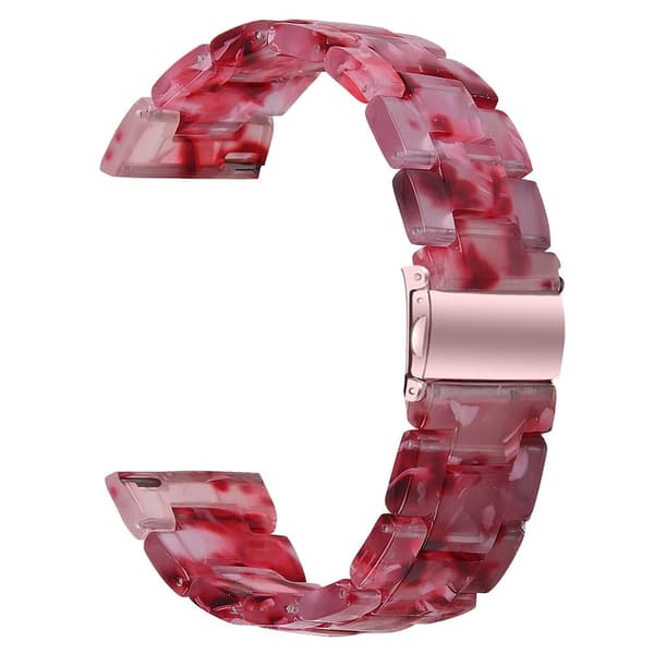 Resin Band Popglory Smart Watch Replacement Strap - Dyb Pink Pink