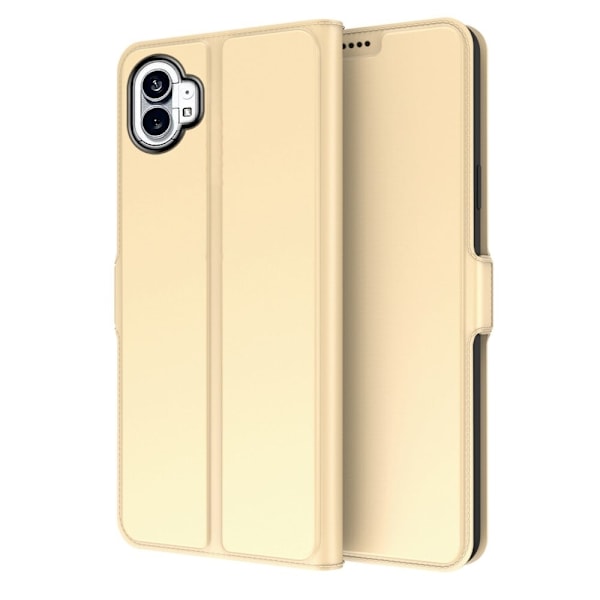 Sileä ja ohut premium-PU-nahkakotelo Nothing Phone (1) - Kulta Gold