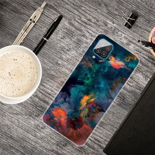 Deco Samsung Galaxy A12 5G kotelot - Kaunis Pilvi Multicolor