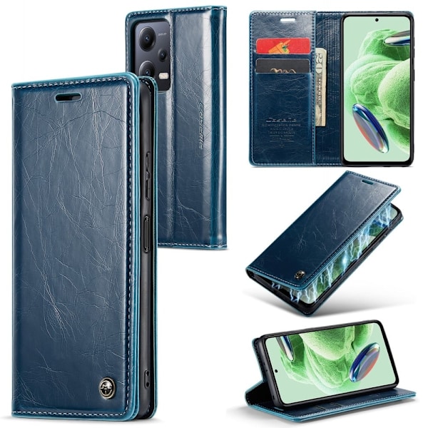 CaseMe Xiaomi Poco X5 / Redmi Note 12 Smooth Etui - Blå Blue