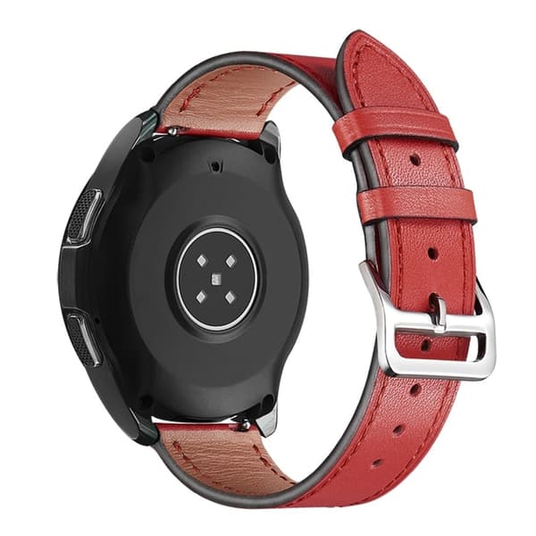 Samsung Galaxy Watch 5 / 5 Pro tekstureret urrem i ægte læder - Rød Red