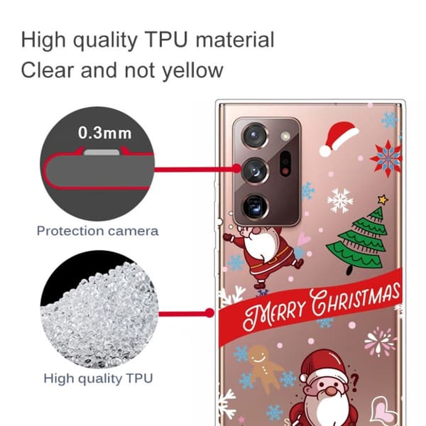 Samsung Galaxy Note 20 Ultra-etui til jul - Træ Og To Julemænd Multicolor