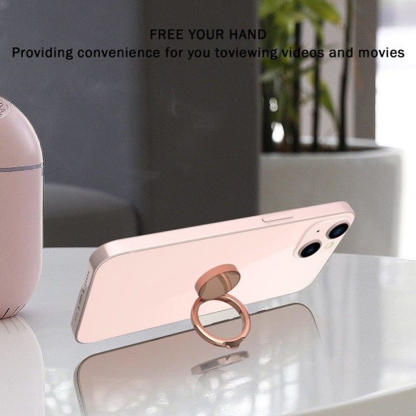 Universal magnetic rotatable phone ring stand - Rose Gold Rosa