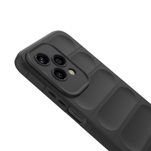 Blødt grebsformet Honor 200 Lite cover - Mørkegrå Silver grey