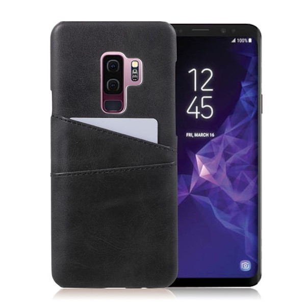 Samsung Galaxy S9 Plus PU læder etui - Sort Black