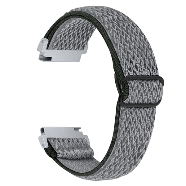 Samsung Galaxy Watch 3 (45mm) / (46mm) elastisk urrem med justerbart spænde - Mørkegrå Silver grey