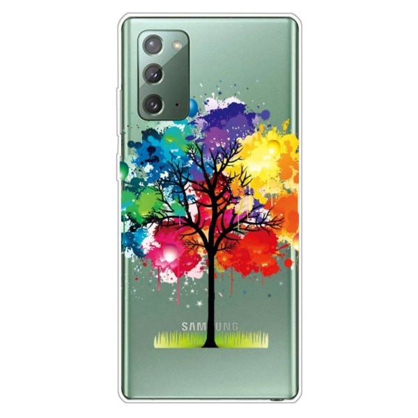 Deco Samsung Galaxy Note 20 skal - Färgglatt Träd multifärg