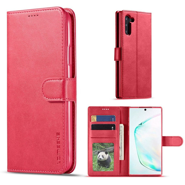 LC.IMEEKE Samsung Galaxy Note 10 Flip kotelot - Ruusu Red