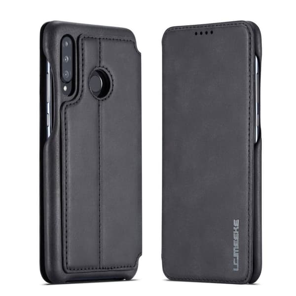 LC.IMEEKE Huawei P30 Lite retro læderetui - Sort Black