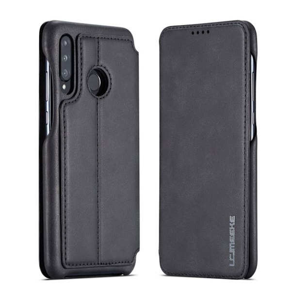 LC.Imeeke läder Huawei P30 Lite fodral - Svart Svart