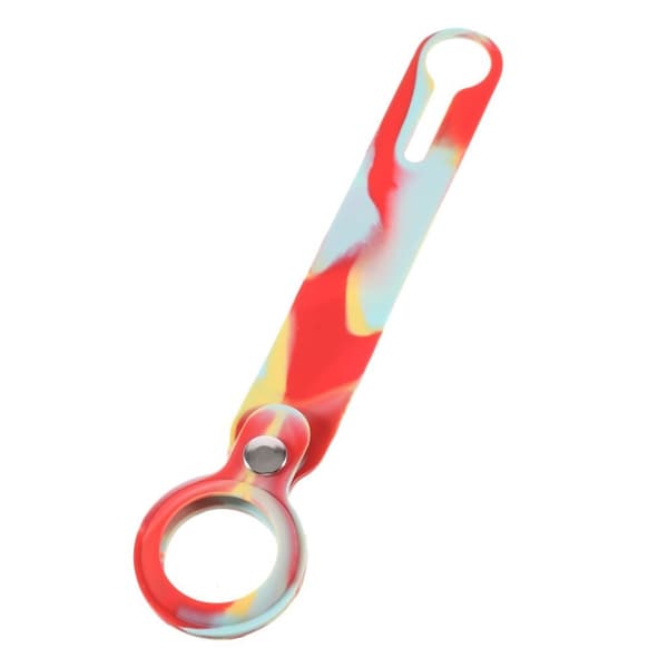 AirTags farverige silikoneovertræk - Rød / Babyblå Multicolor