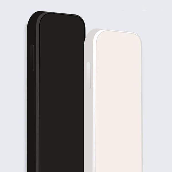 Skrått gummiert anti-falldeksel for iPhone 15 Pro Max - Gråblå Blue