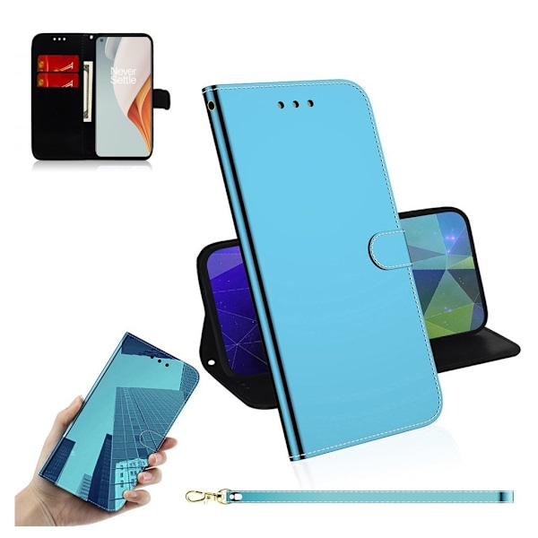 Mirror OnePlus Nord N100 flip etui - blå Blue