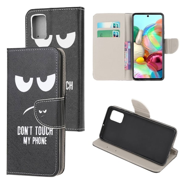 Wonderland Samsung Galaxy A71 etui – Don't Touch My Phone Black