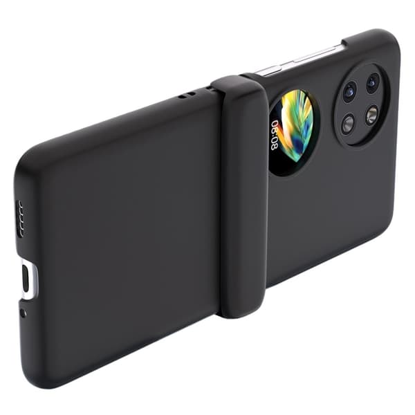 For Huawei Pocket 2 Hard PC-etui Multifunksjonell hengselbeskyttelse Slank telefondeksel - Svart Black