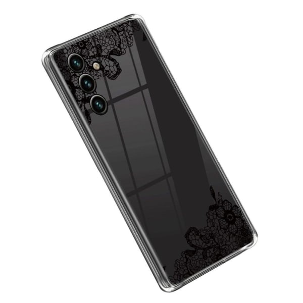 Deco Samsung Galaxy A14 Etui - Lace Blomst Black