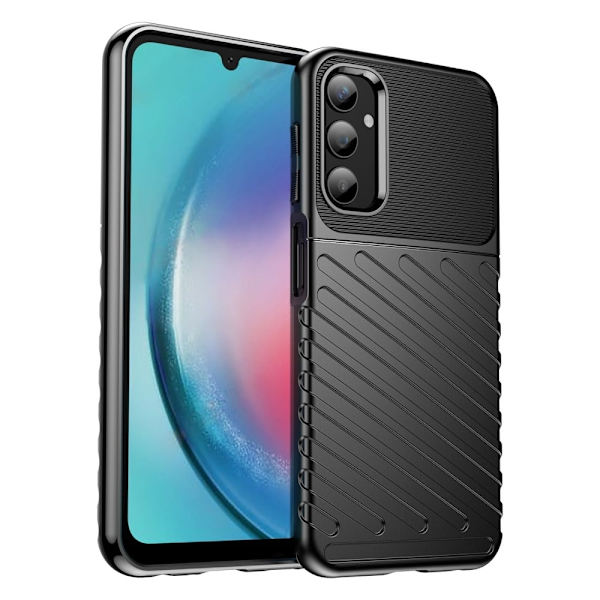 Thunder Samsung Galaxy A25 Etui - Svart Black