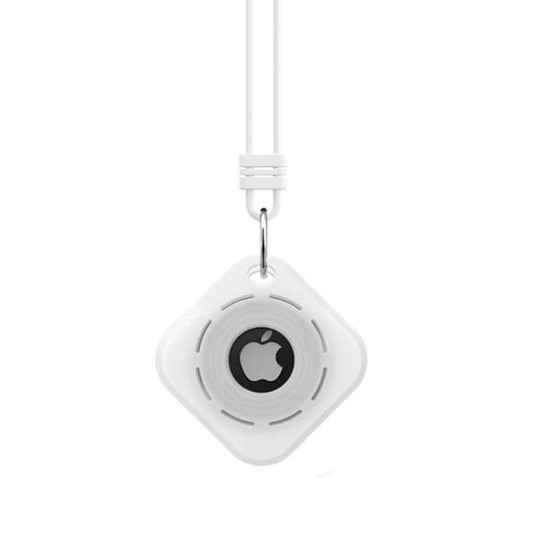 AirTags silikoneetui med reb og nøglering - Transparent Transparent