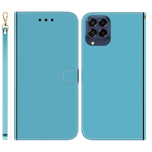 Mirror Samsung Galaxy M33 5G flip-etui - Blå Blue