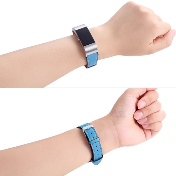 Fitbit Charge 2 Klockband i äkta läder - Blå 10b8 | 1 | Fyndiq