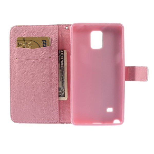 Moberg (Huulet & Leopardi) Samsung Galaxy Note 4 Nahkakotelo Multicolor